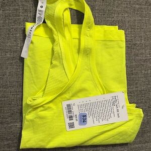 Lululemon Athletica Yellow Tank Top